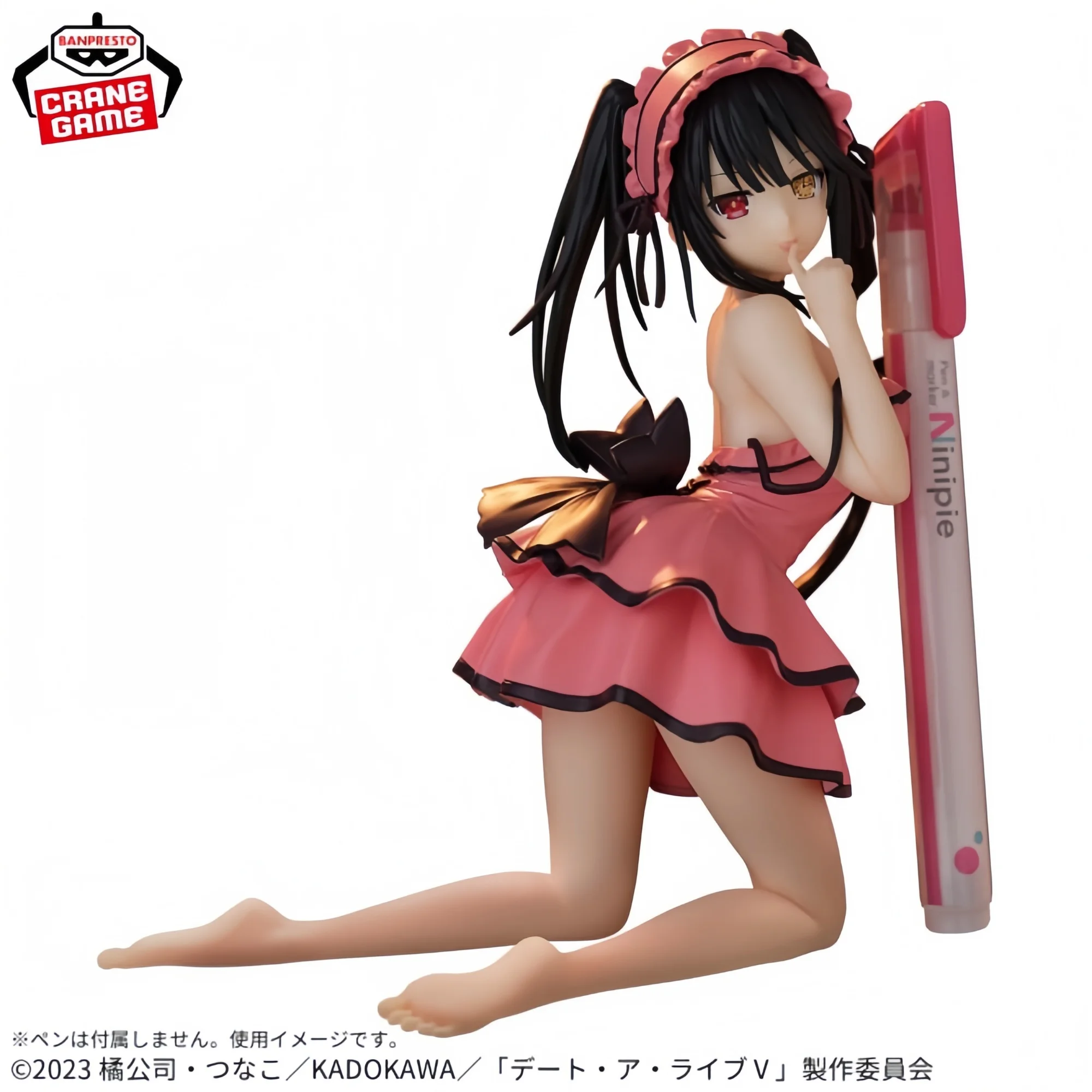 Bandai Banpresto Date a Live Tokisaki Kurumi 13 cm Vestito da cameriera Sexy Stile carino Figura da collezione Regalo Genuino Anime Ornamento