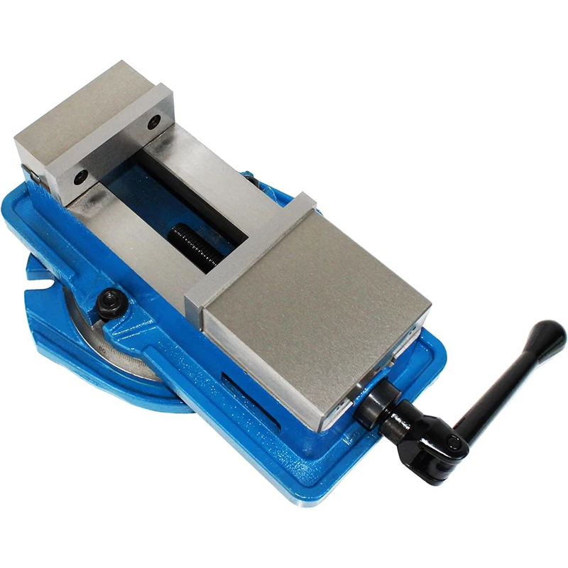 4" Milling Machine Lockdown Vise Swiveling Base Hardened Metal CNC Vise Precision