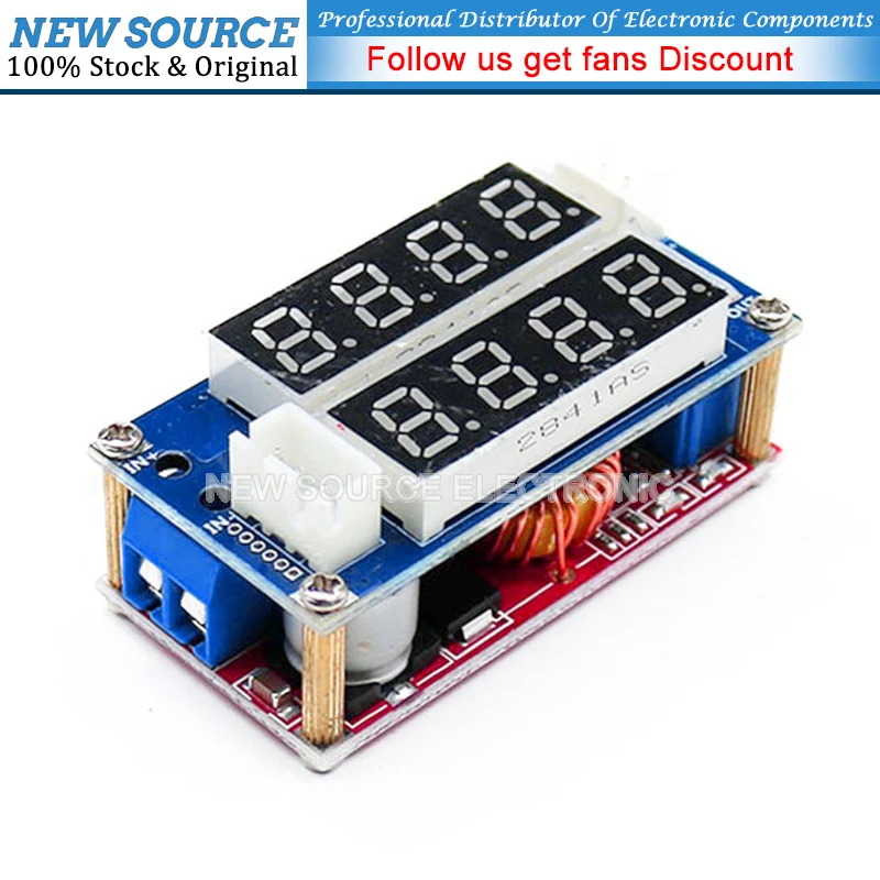 

(1pcs) 5A Constant Current Power Converter CC CV LED Driver Step Down Charging Board Lithium Charger Module XL4015