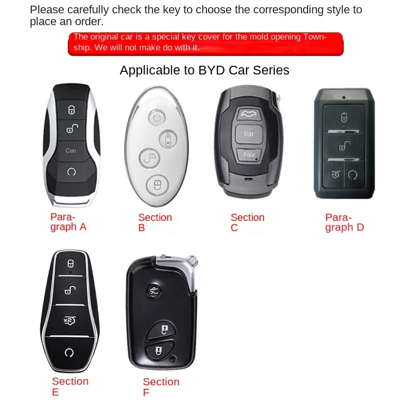 Fit for byd key case cover protector chain holder ring S6 F3 L3 M6 F0 G3 S7 E6 G3R Lexus GS IS ES RX LS LX GX HS 300 350 500 600