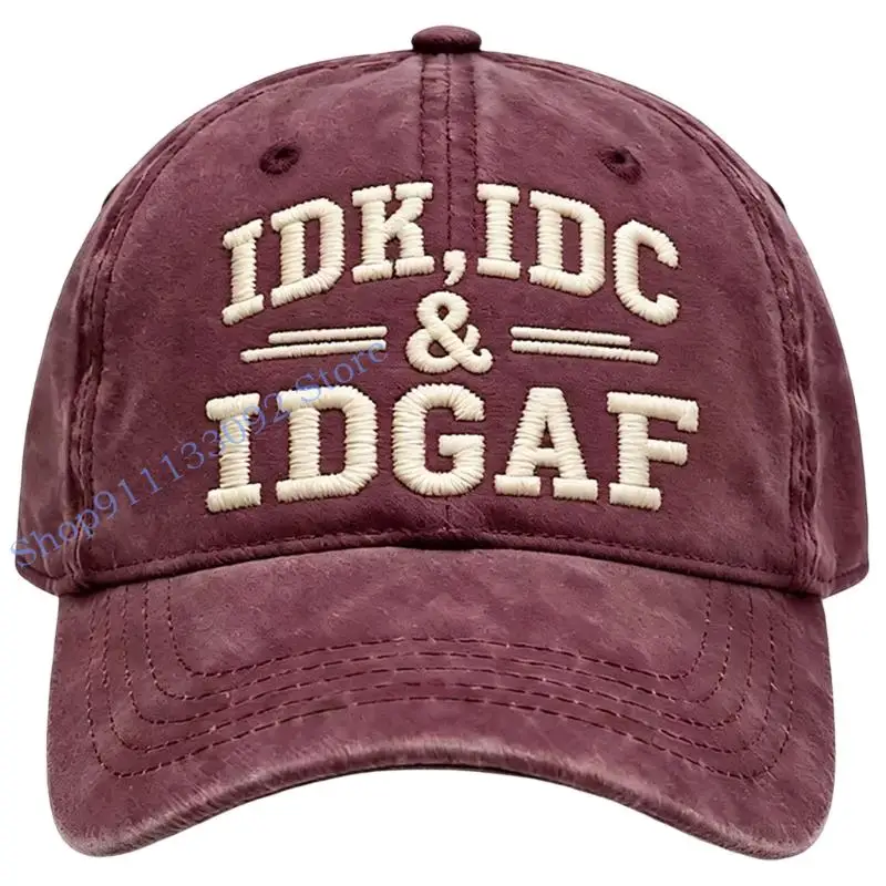 Adjustable Cotton Duck Tongue Cap Stylish Lettering Multiple Color Available
