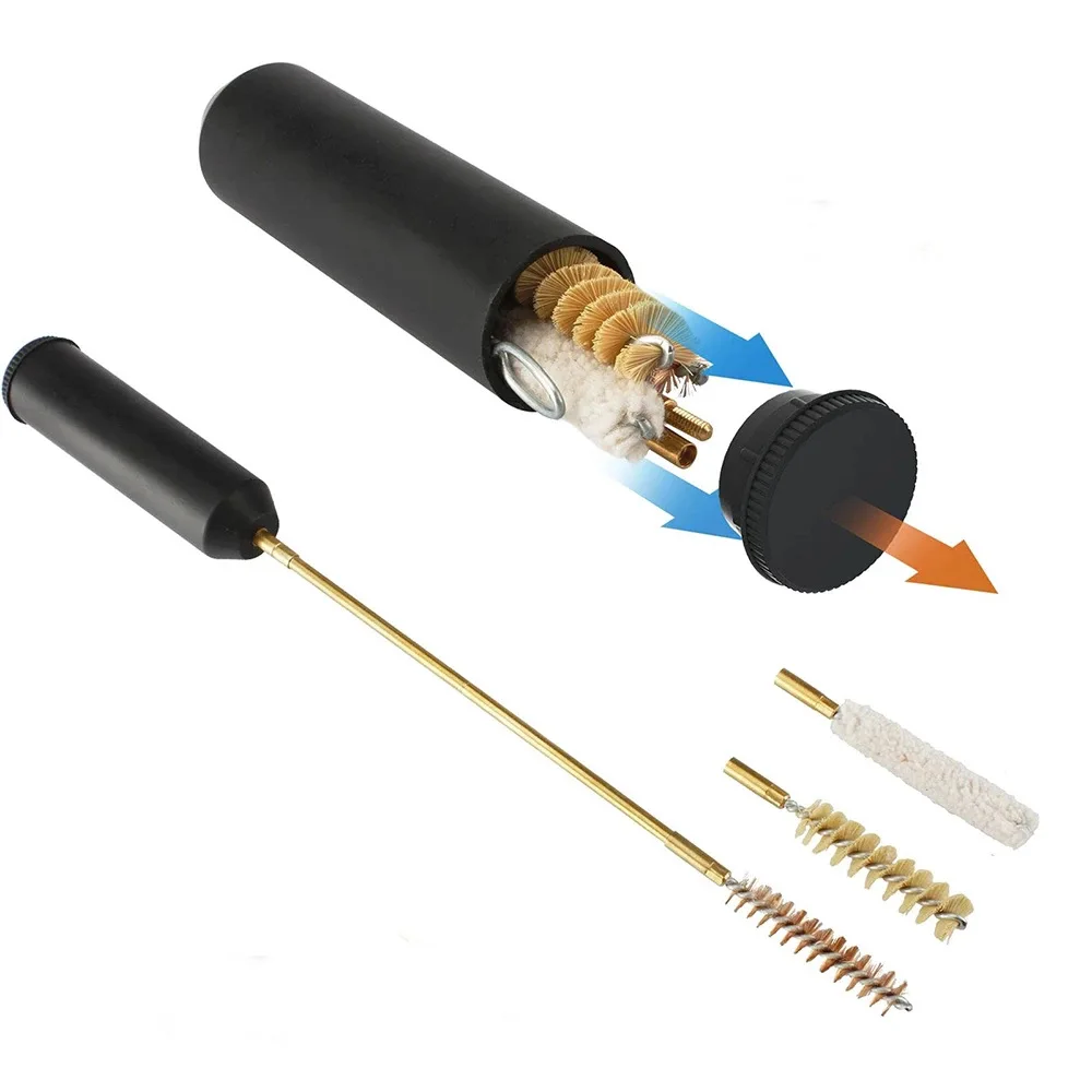 7pcs Cal.38/357/9mm Pistol Cleaning Kit Toy Gun Rod Brush Professional Cleaning Tool Set