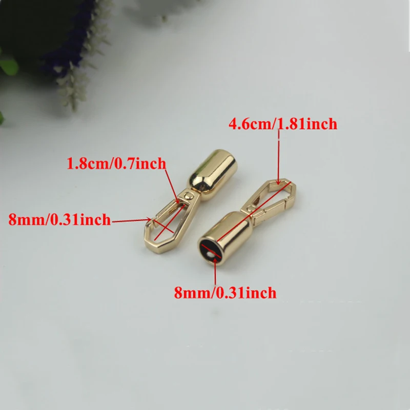 1pc Handbag Tassel Cap Clasp Hook +2pcs Screw Fastener Connector Bag Hanger Metal Buckles Bags Strap Lock DIY Accessories