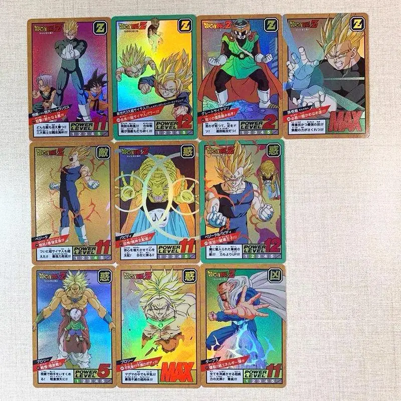 Dragon Ball Son Goku Torankusu Homemade Rainbow Grid Flashcards Anime Characters New Game Collections Boys Birthday Gift