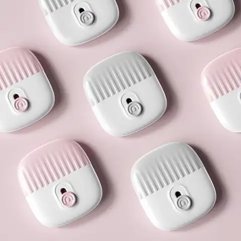 {MX} Mini peine de corte de pelo seguro 2 en 1 para bebé, flequillo y recortador de pelo roto, cortadora de pelo portátil con cubierta protectora, herramienta de peluquería