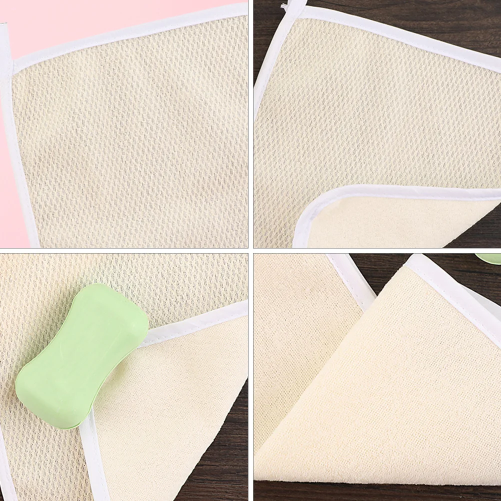 

5Pcs Exfoliating Bath Towels Nylon Fiber Skin Cleaner Removes Oil Grease Dead Cells Ideal for Daily Shower Routine