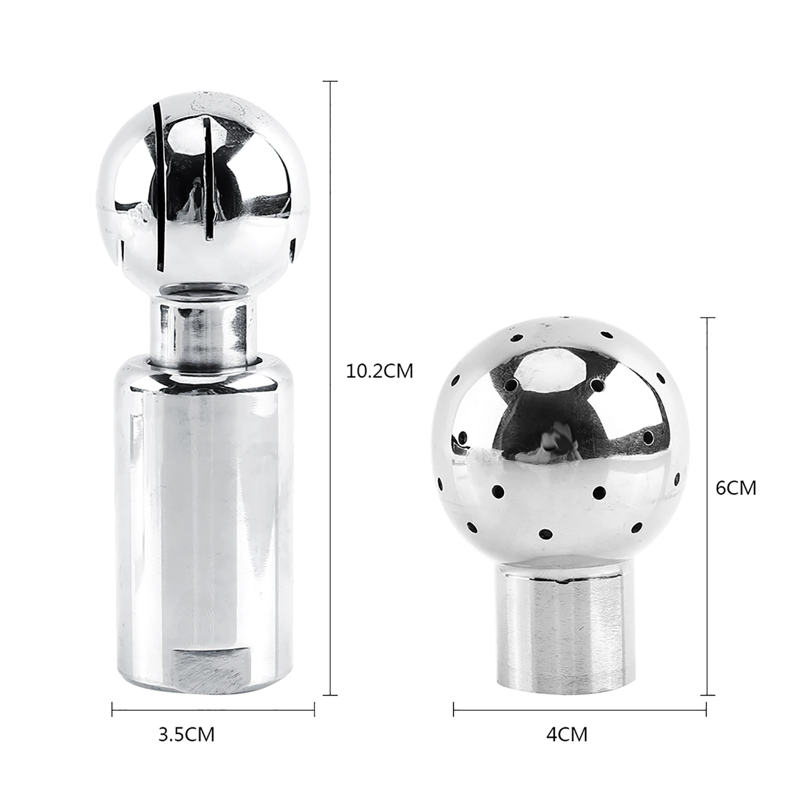 Cleaning Spray Ball G1/2 Thread Female Stainless Steel Sanitary Fix/Rotary Spray Ball  Cleaning Ball  Cleaning Head
