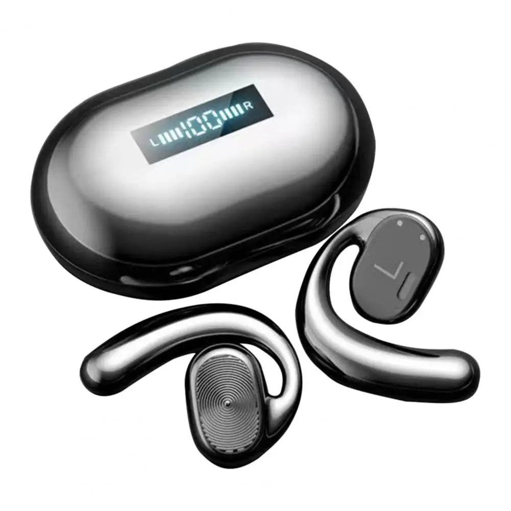 Excellent Earbud Non-slip Wireless Earbud Long Standby Time Bluetooth-compatible5.0 Stereo Ear Hook Earbud  Tough Control