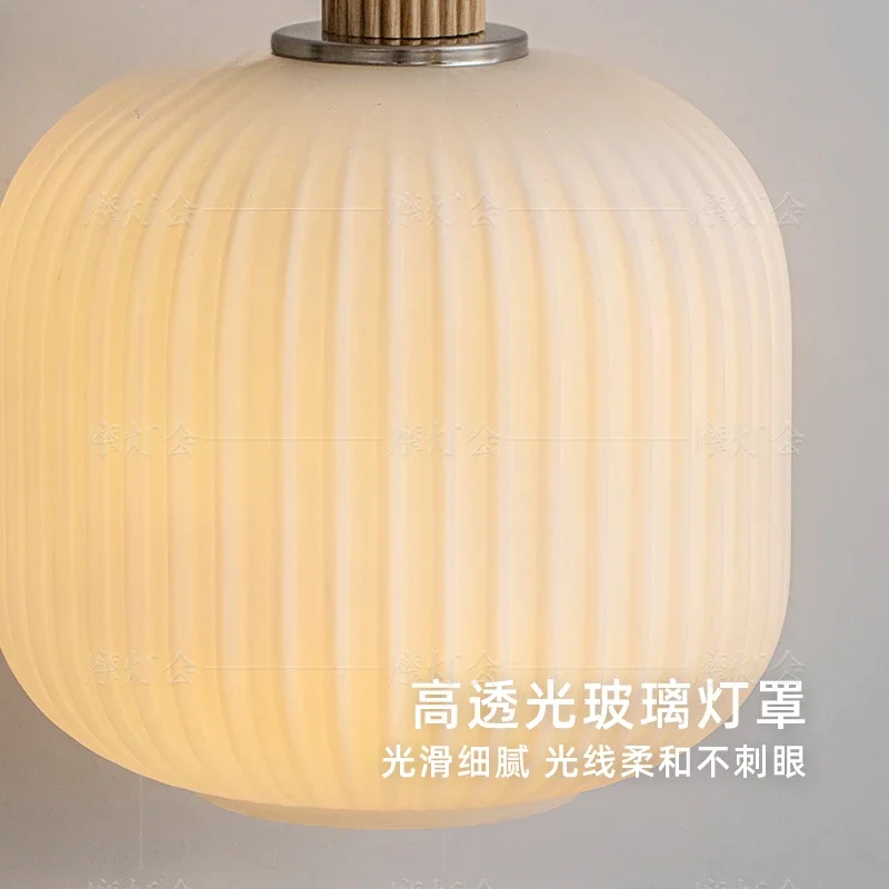 ثريا بجانب السرير، ثريا حديثة بسيطة لغرفة النوم 2024 مصباح رياح جديد لحماية العين على الطراز الياباني وابي ساندي #3