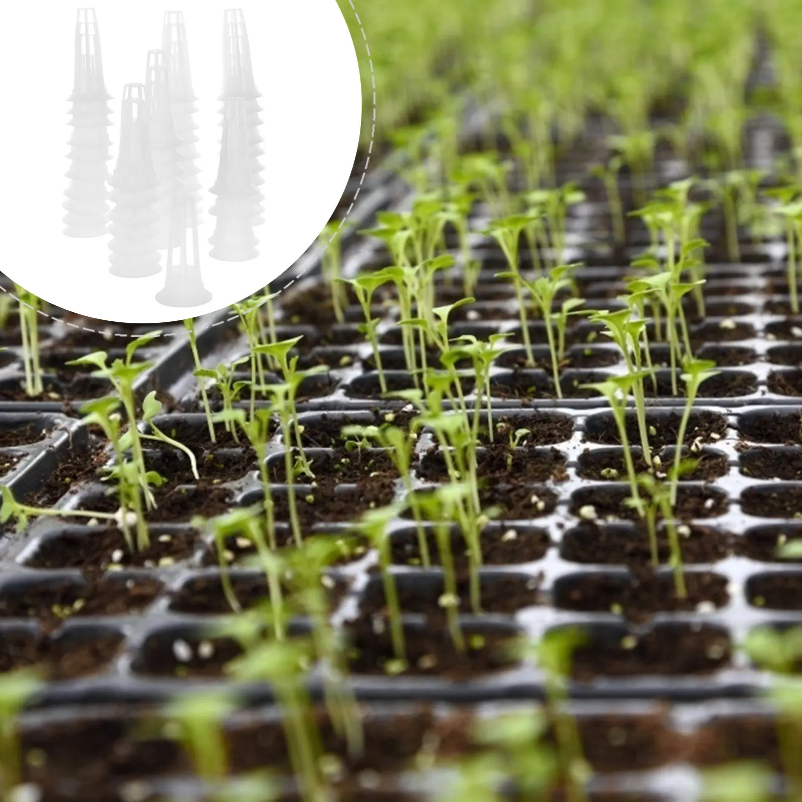 50Pcs Hydroponic Baskets Plastic Soilless Planting Basket Hollow Design for Root Aeration Growth Support Garden Supplies