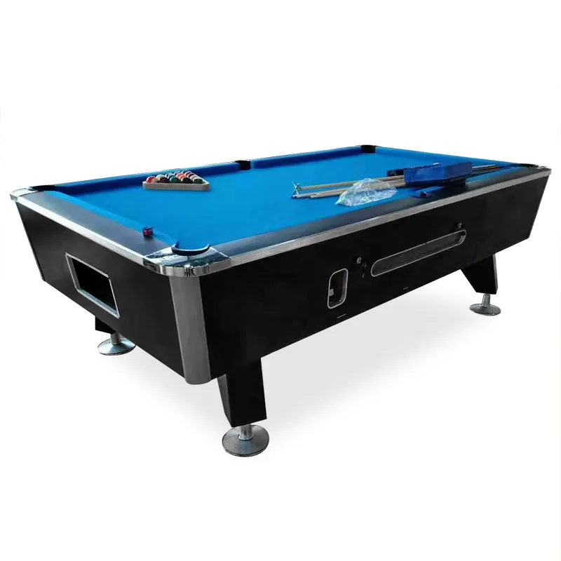 Popular Sell Coin Operated Slate Top 7FT 8FT  Billiard Pool Table for Club Indoor Entertainment