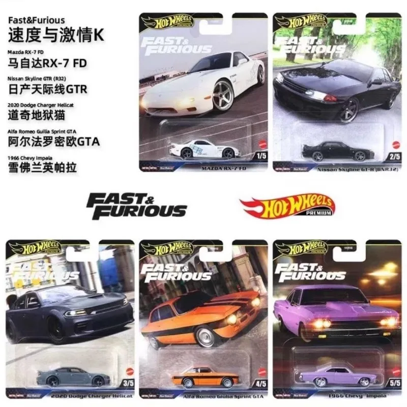 

Hot Wheels Cars HNW46 K 1966 Chevy Lmpala Nissan Skyline GT R BNR32 1:64 Diecast Vehicle Model Cars Toys Boys Gift