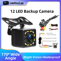 LeeKooLuu Car Rearview Camera 12LED Night Vision Reversing Auto Parking System Waterproof Universal Auto Reversing Backup Camera