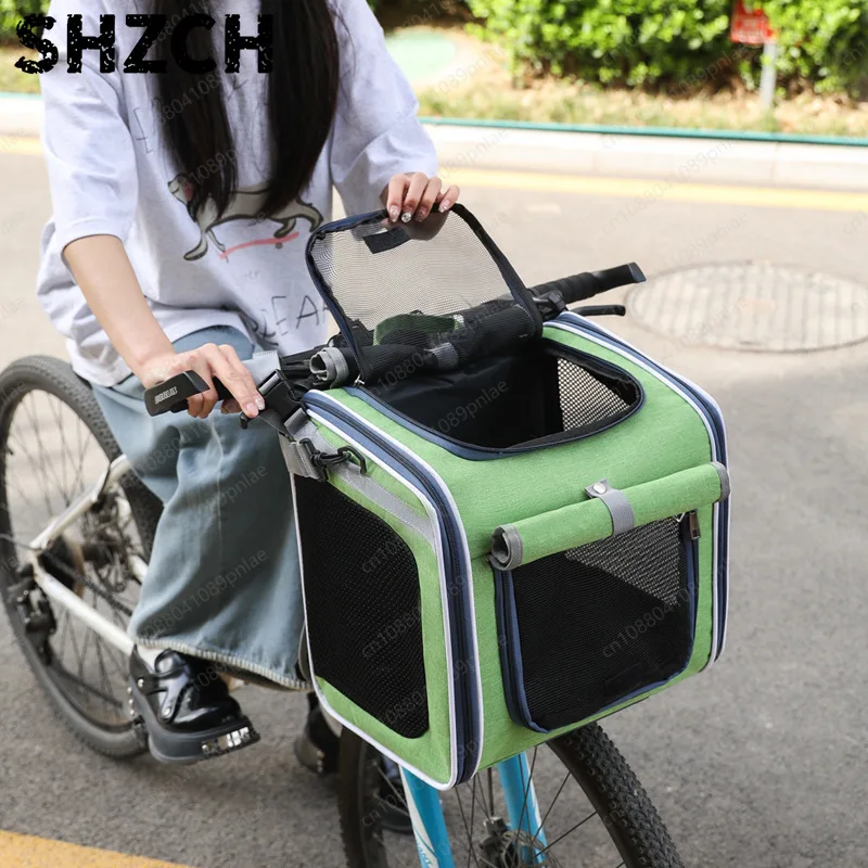 Motorcycle Car Backpack, Nordic Style Bicycle Cat and Dog Bag