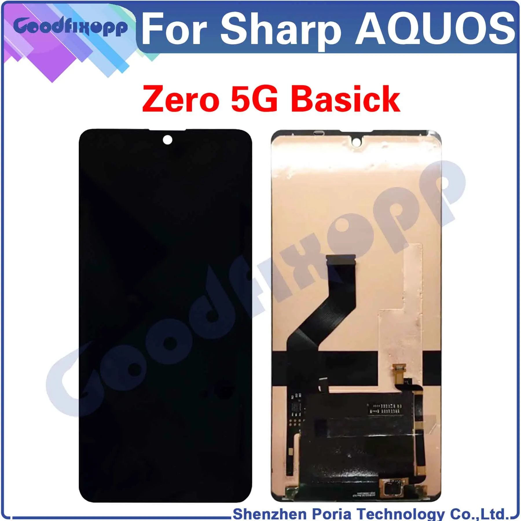 For Sharp AQUOS Zero 5G Basick LCD Display Touch Screen Digitizer Assembly Repair Parts Replacement