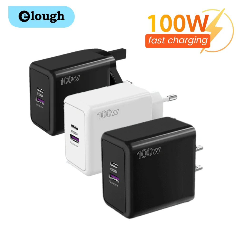 Dual Fast Charging 100W A+C Mobile Phone Charger Super Fast Charging Multi Port Power Adapter For Iphone Huawei Oppo