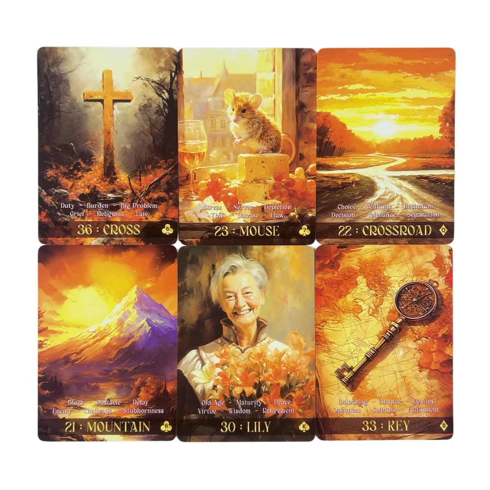 New Le Autumn Lenormand Cards Tarot Deck Board Game Tarot Card Funny Delicate Party Supplies for Family Party Gift ﻿ - view 4