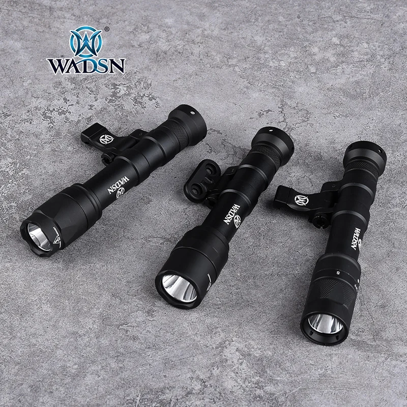 WADSN M640 Tactical Surefir Flashlight  AR15 Rifle Weapon Airsoft Scout Light strobe Mlok Keymod Pictinny 20mm Rail Hunting Lamp