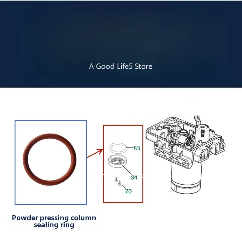 Suitable for Delong Automatic Coffee Machine Accessories, Universal Sealing Ring for Milk Foam, ECAM21.117 ECAM22.110