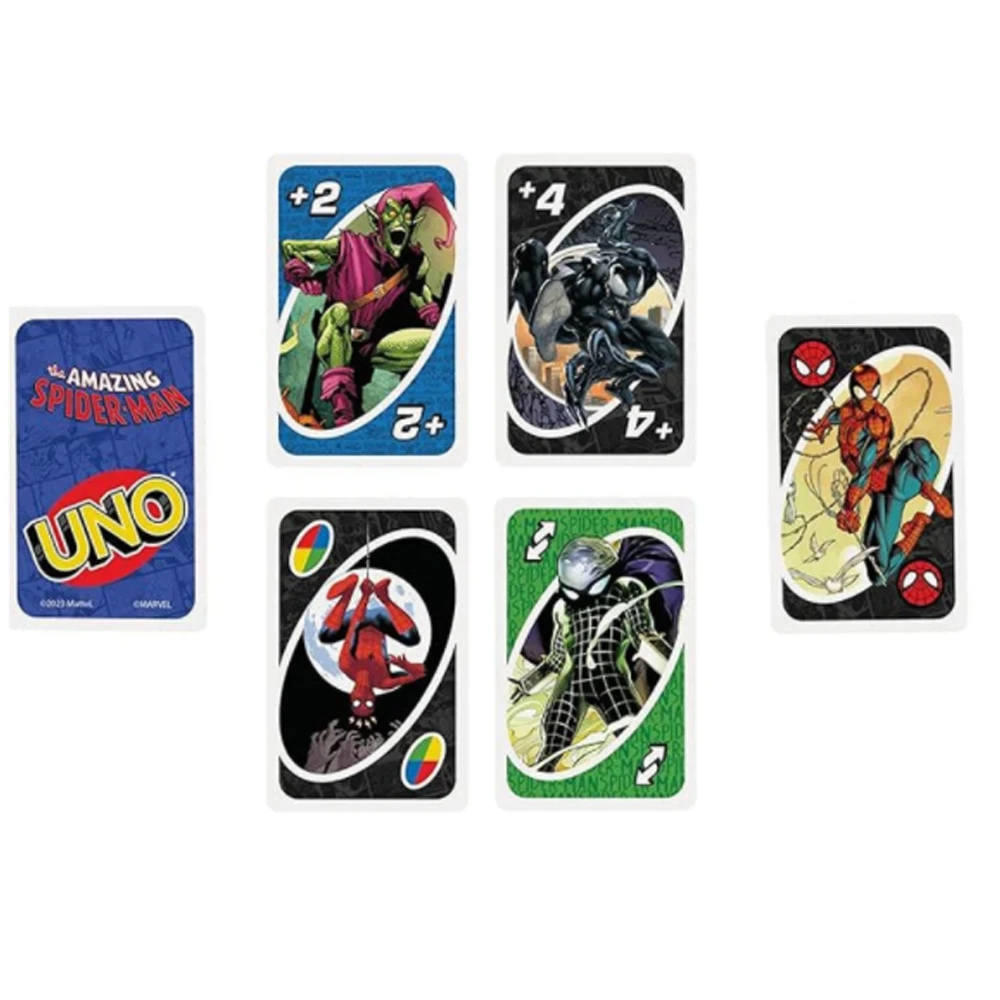 Board Game UNO Spider Man Gathering Board Game Cards Children\'s Toys Playing Cards Halloween Birthday for friend Gifts