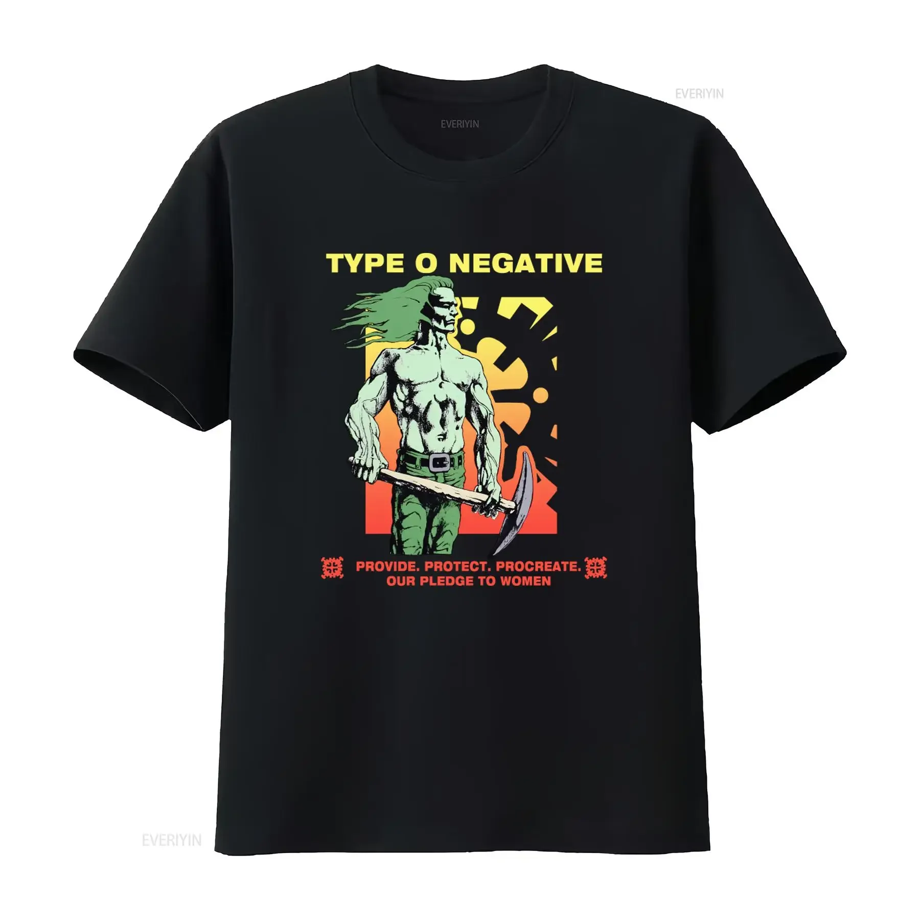 1995 Type O Negative Pledge To Women T Shirt Double Sides S 5Xl vintage Washed Top For Everyday Wear Breathable homme Soft