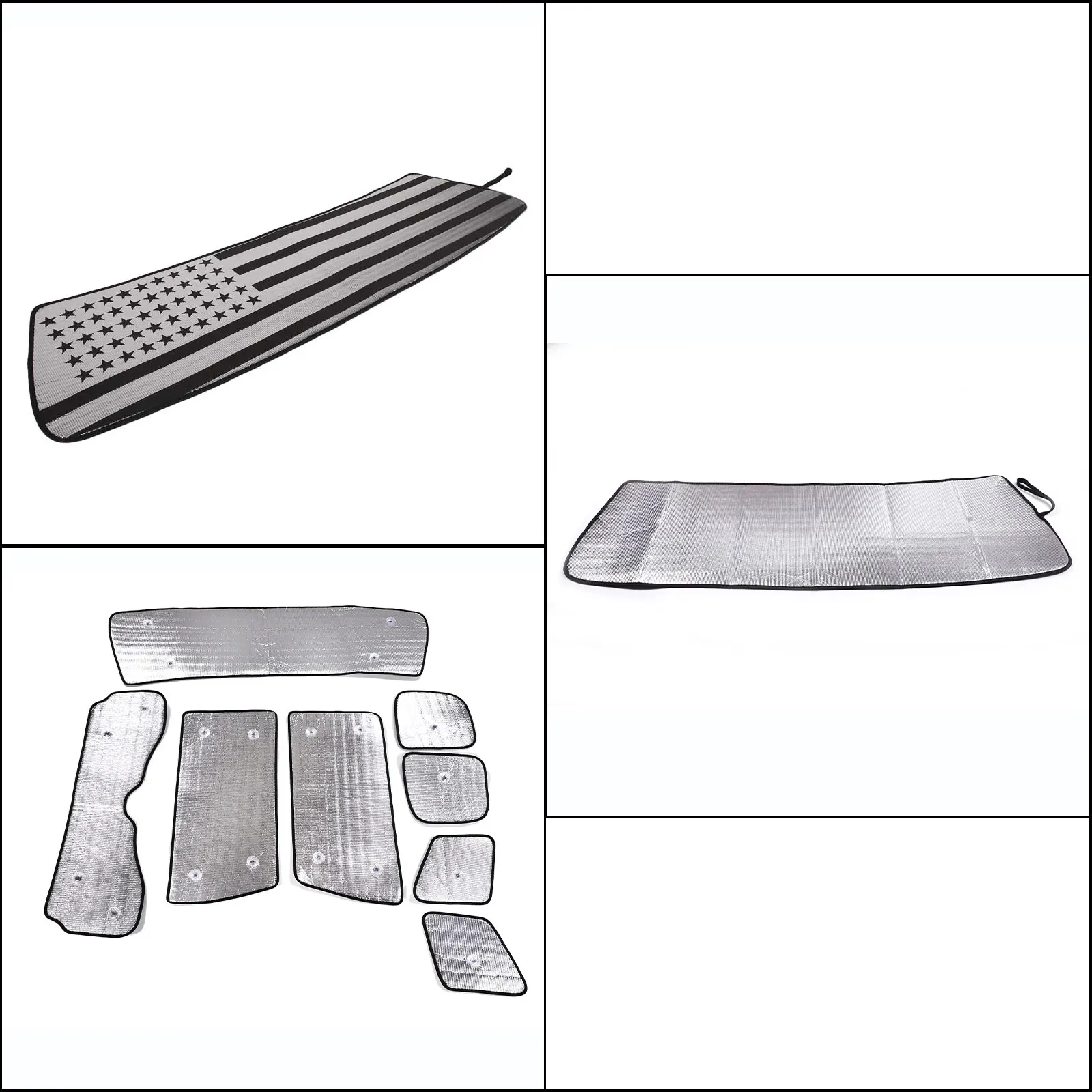 Aluminum Foil Car Front Windshield Full Window Glass Sunshield for Toyota FJ Cruiser 07-22 Foldable Protection Cover Accessories