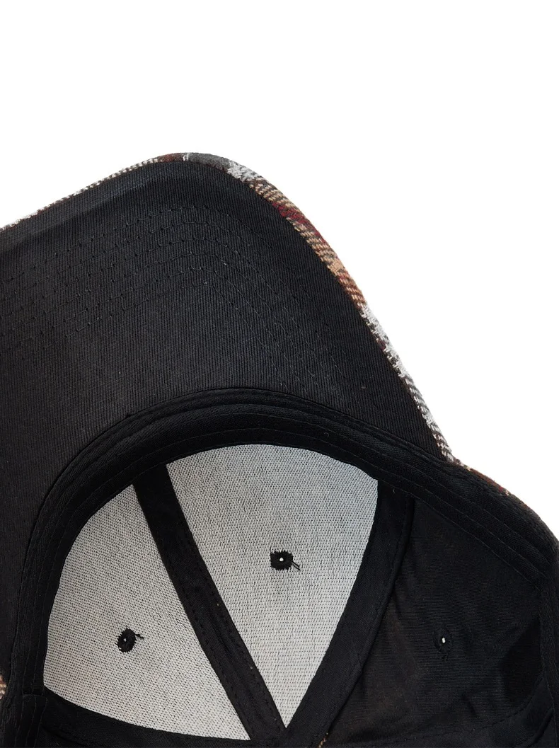 Hüte für Männer und Frauen, neue klassische karierte Baseballkappe für Herbst und Winter, hartkrempige, gesichtsschlankmachende Entenschnabelkappe, Sonnenhut – Detail 27