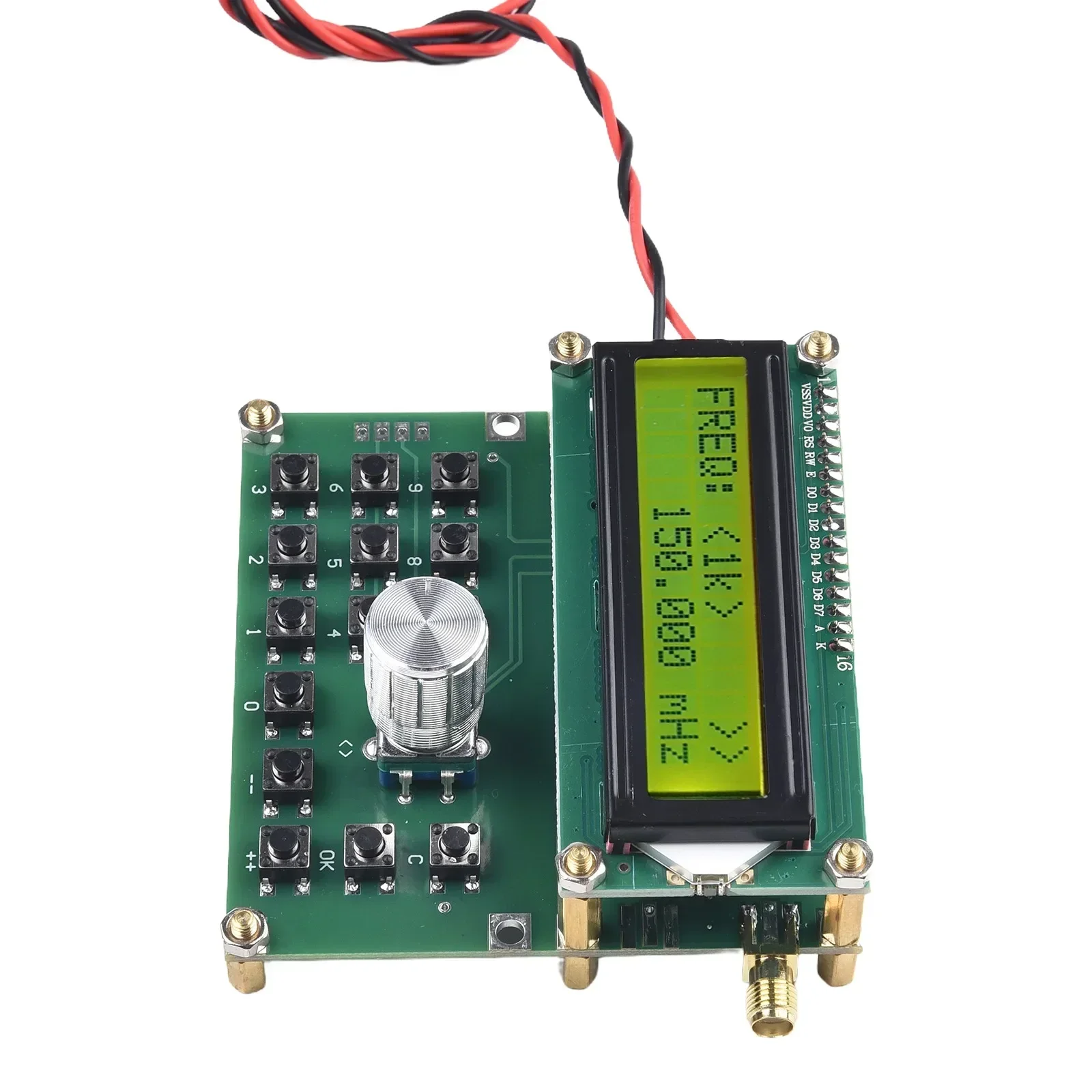 Frequency Generator RF Signal Generator LED Display Replacement 1khz-8khz 35-4000MHZ 50ohms 80X75X30mm ADF4351