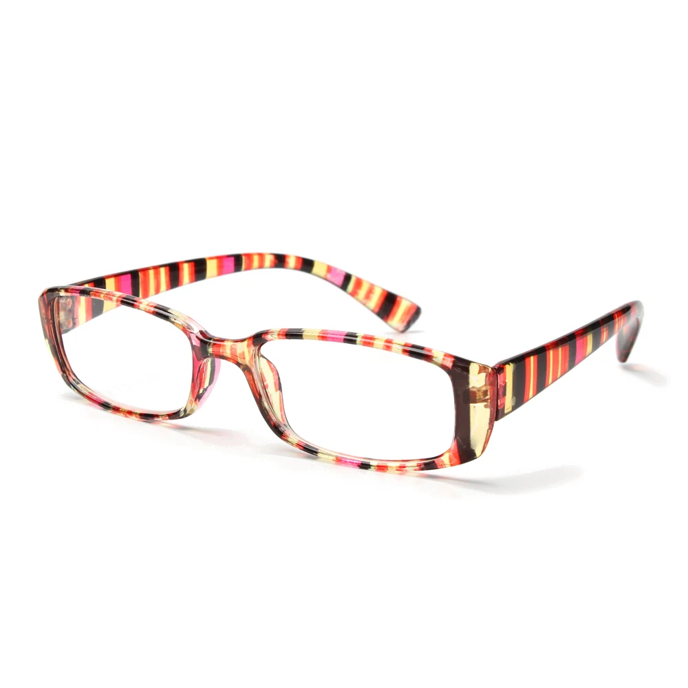 Portable Print Stripe Vision Care Retro Frame Presbyopic Eyewear Reading Glasses Diopter Eyeglasses