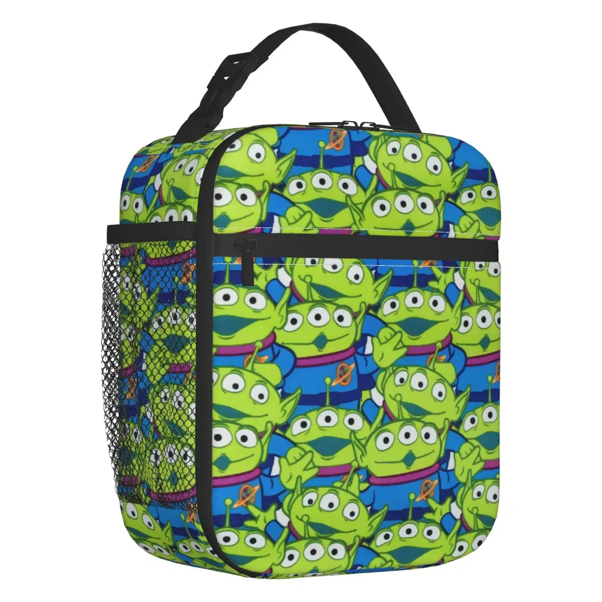 Custom Green Aliens Toy Story Lunch Bag uomo donna Cooler Thermal Insulated Lunch Box per ufficio per adulti