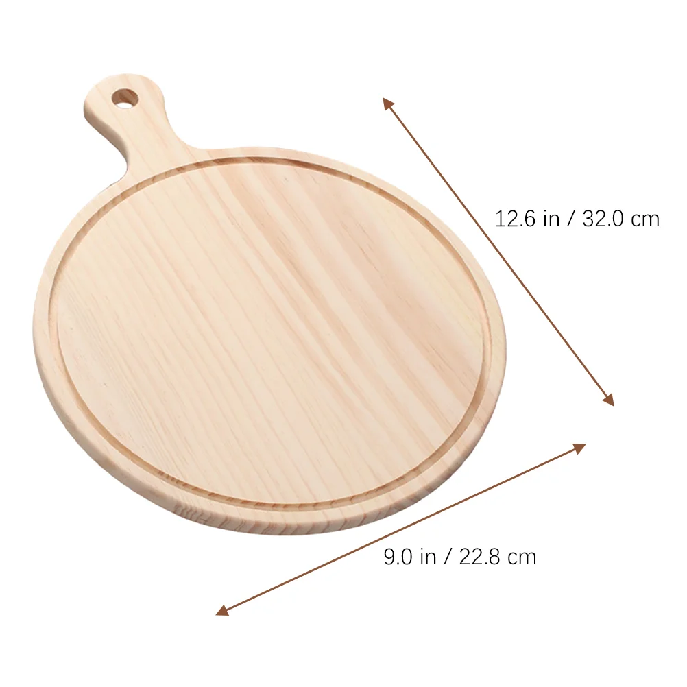 Pizza Serving Board Meat Chopping Boards Breadboard Wood Cheese Food Holder Baking