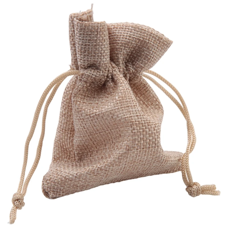 Small Burlap Bags With Drawstring,3X4inch Gift Little Burlap Drawstring Bags,Reusable To Store Tea Sachet Bags