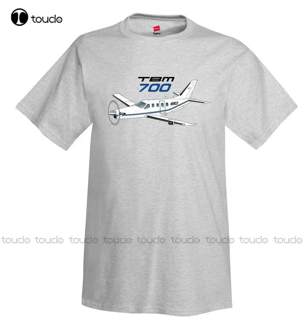 New 100% Cotton Print Mens Summer O-Neck Socata Tbm 700 (Blue/Black) Airplane T-Shirt - Personalized Tee Shirt Unisex S-5Xl