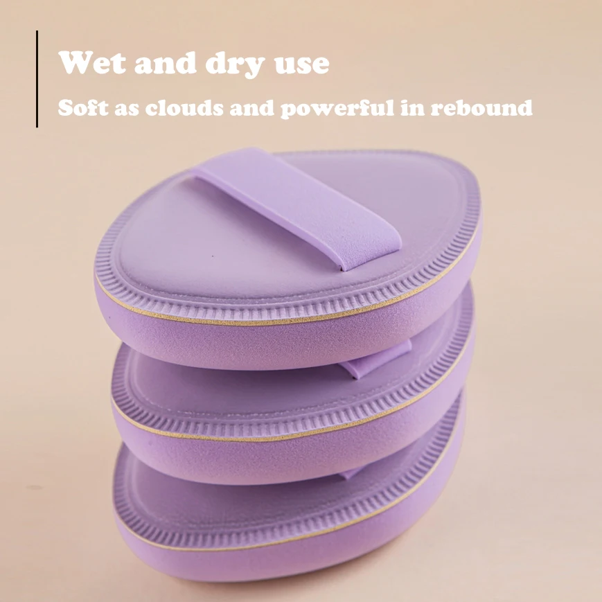 Almofada de ar elástica macia em forma de diamante Puff, uso não pegajoso, Marshmallow Puff em pó, uso úmido e seco, logotipo personalizado