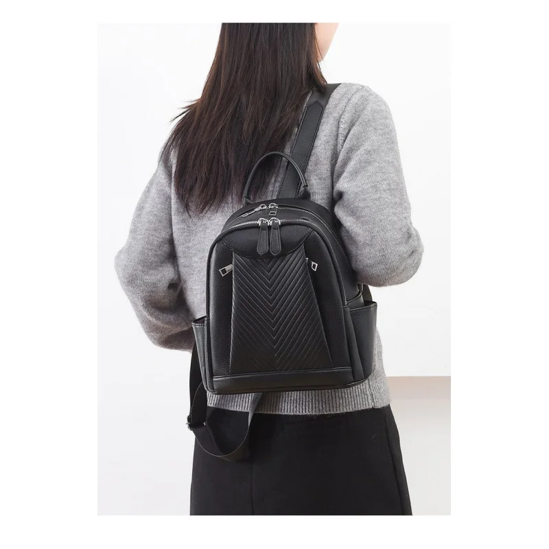 

Elegant Leather Women's Messenger Bag High-End Luxury Brand Fashionable Classic Paris Minimalist Commuter Vintage Daily Bag​