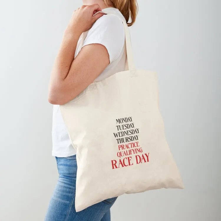 F1 Race Week Schedule - Mon to Race Day Tote Bag