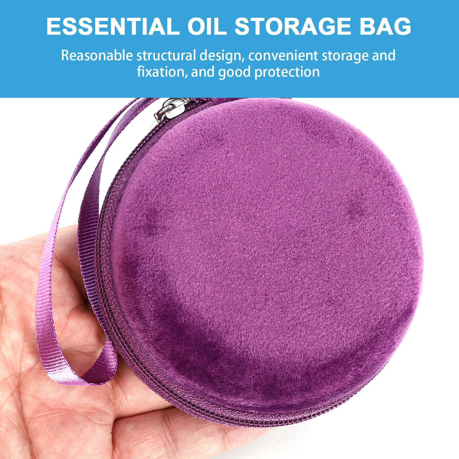 

1pc Essential Oil Bottle Bag Travel Organizer Case Shockproof Portable Pouch For Oil Storage Travel Bag Bottle Holder Storage