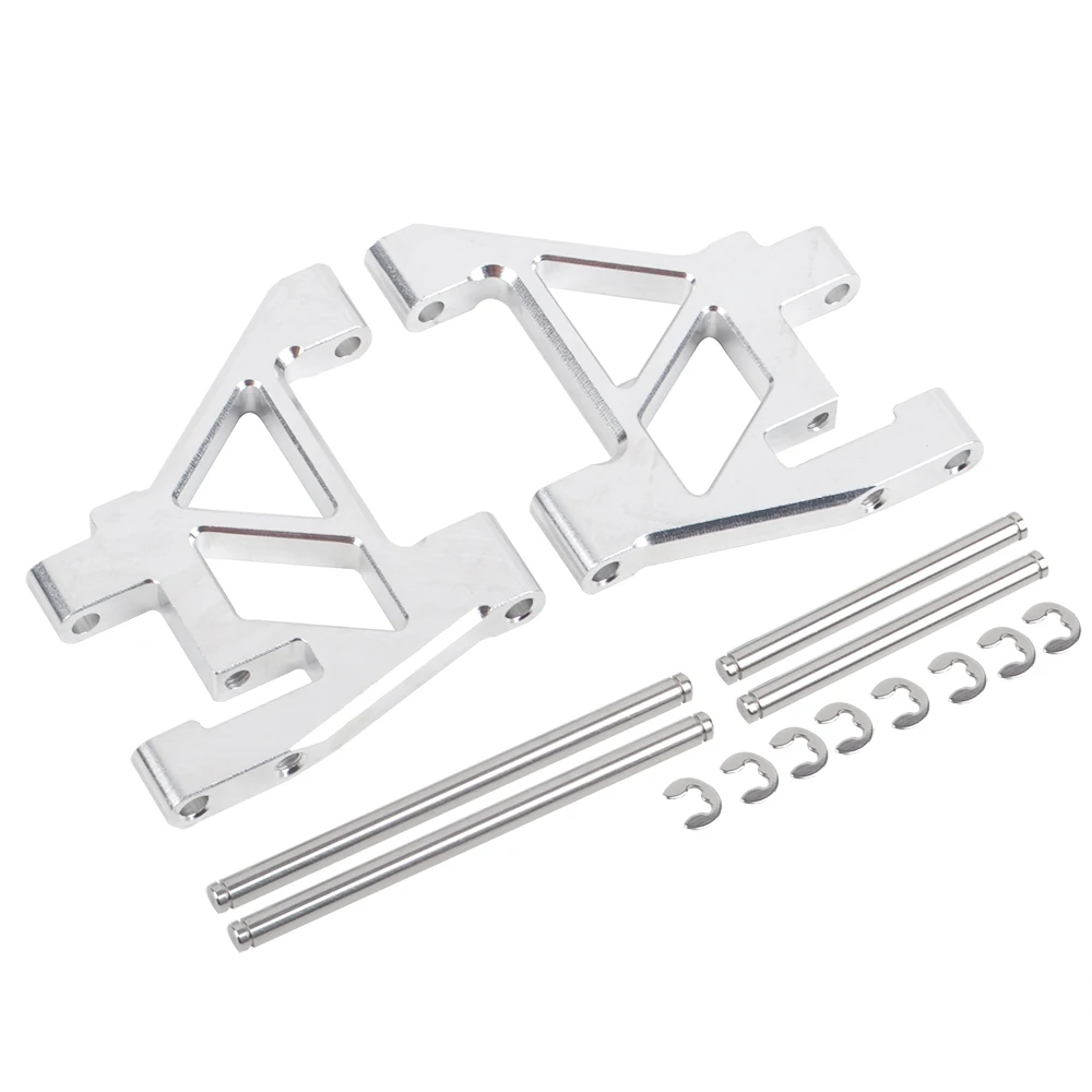 Aluminum Rear Lower Suspension Arms with Pins E-Clips For Tamiya TA02 TA02W TA02SW 1/10 RC Touring Car Upgrade Hopup Parts