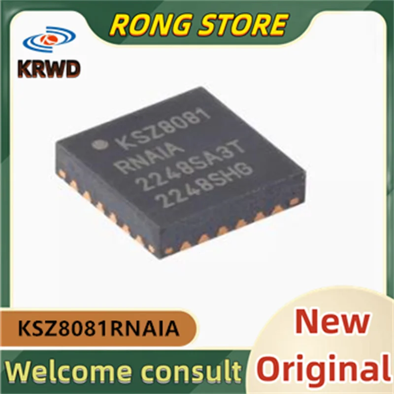 10pcs KSZ8081  New Original KSZ8081RNAIA-TR KSZ8081RNAIA QFN-24