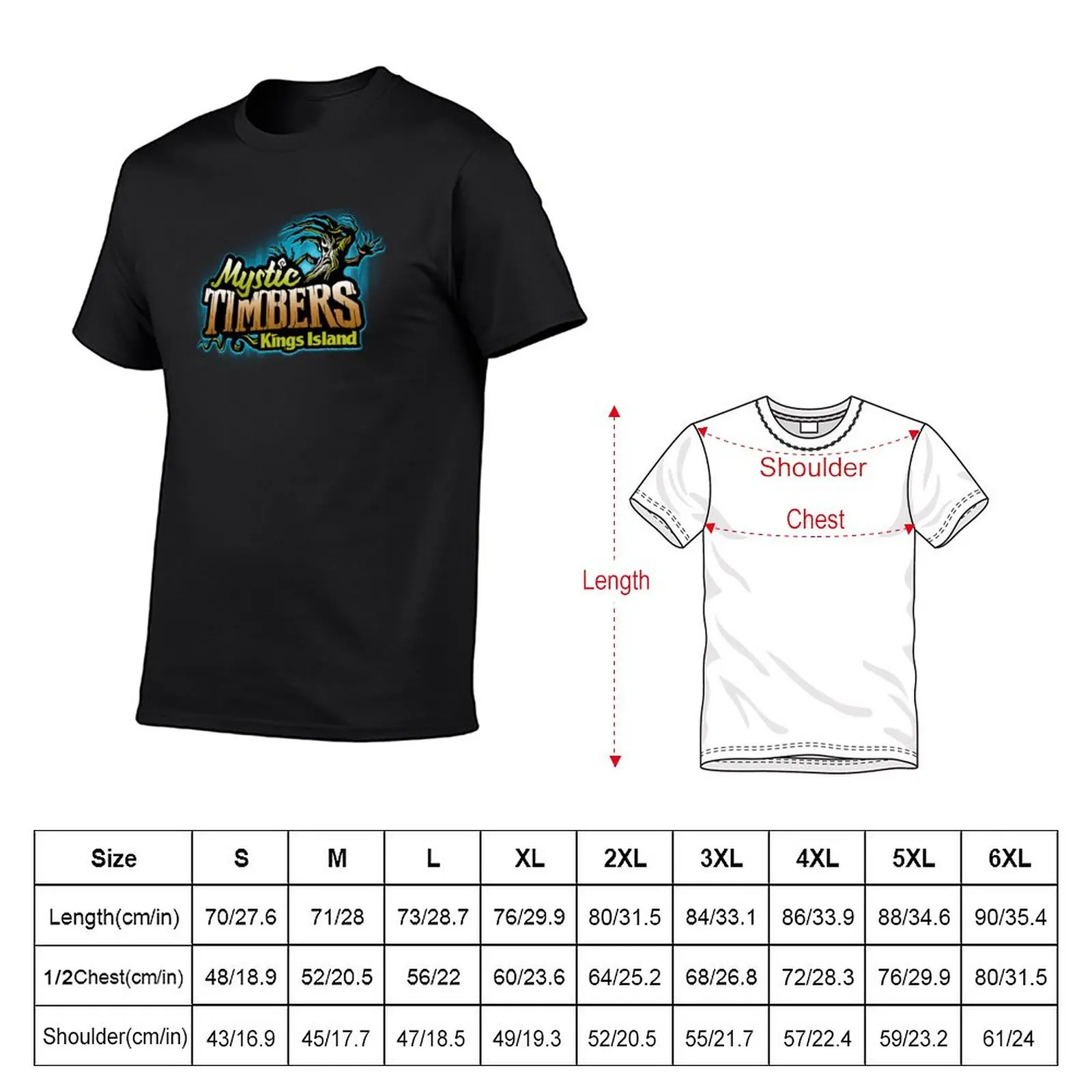 New Mystic Timbers Kings Island T-Shirt sports fan t-shirts new edition t shirt fruit of the loom mens t shirts