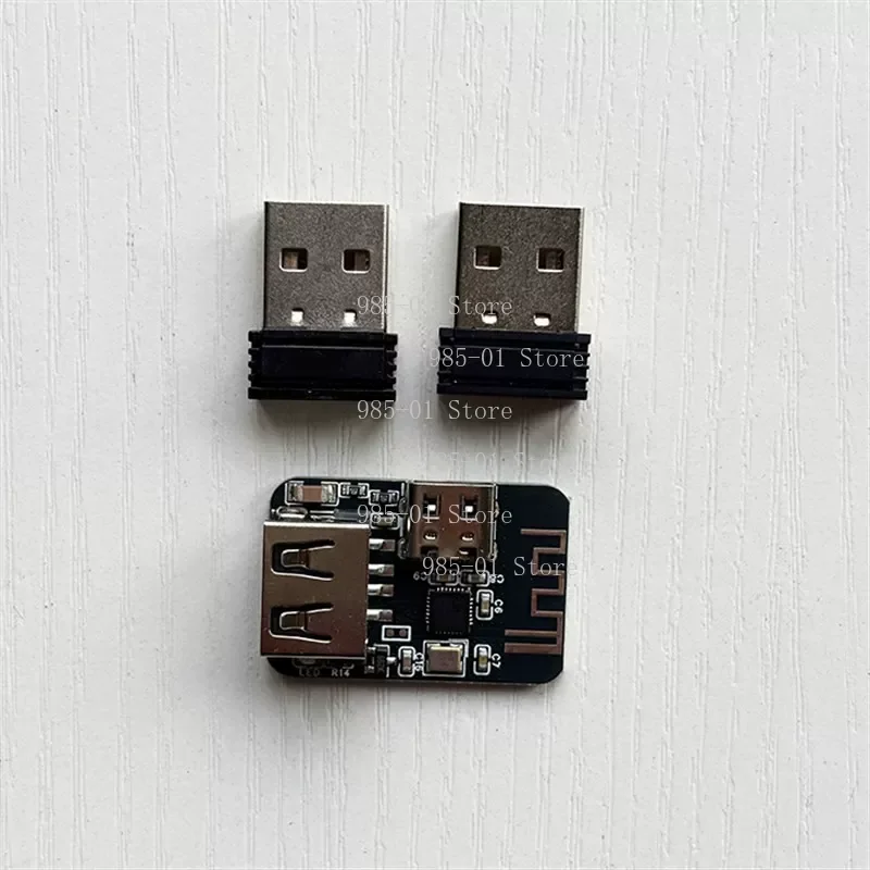 2.4G Wired to Wireless Keyboard Converter, Multi-device Control for Computers and Mobile Phones