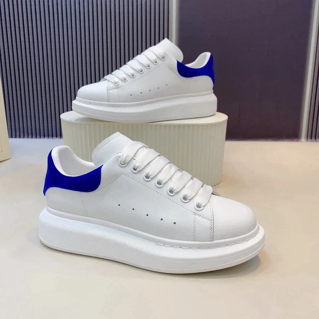 

Top High Quality Womens Trendy Casual Shoes 34-46 Luxury Mens Real Leather Unisex Sneakers Designr Lovers Tide Shoes YN00349