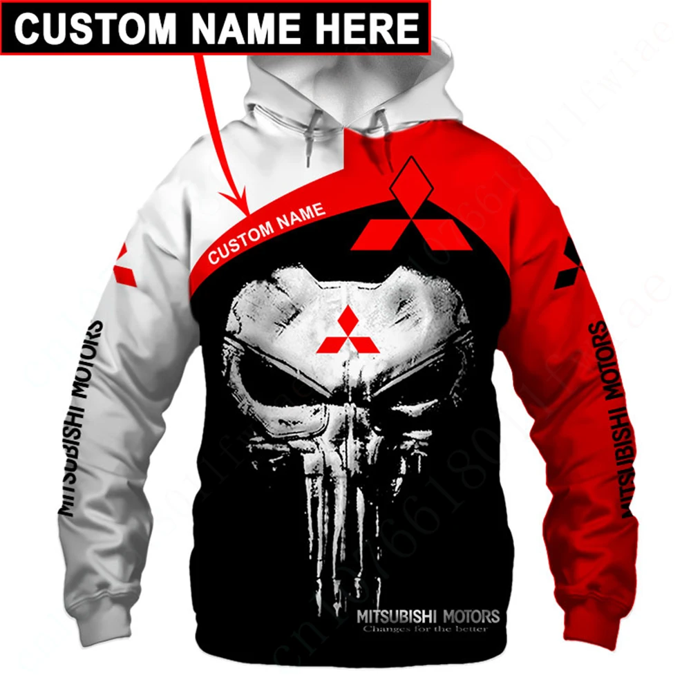 Mitsubishi Hoodies For Men Women Anime 3D Printing Zip Hoodies Casual Sweatshirt Unisex Clothing Harajuku Essentials Pullover