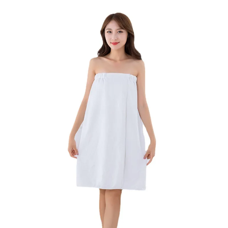 Beauty Salon Special Bathrobe Skirt Bath Towel Sweat Suit Sauna Anti-hair Water Absorption Soft