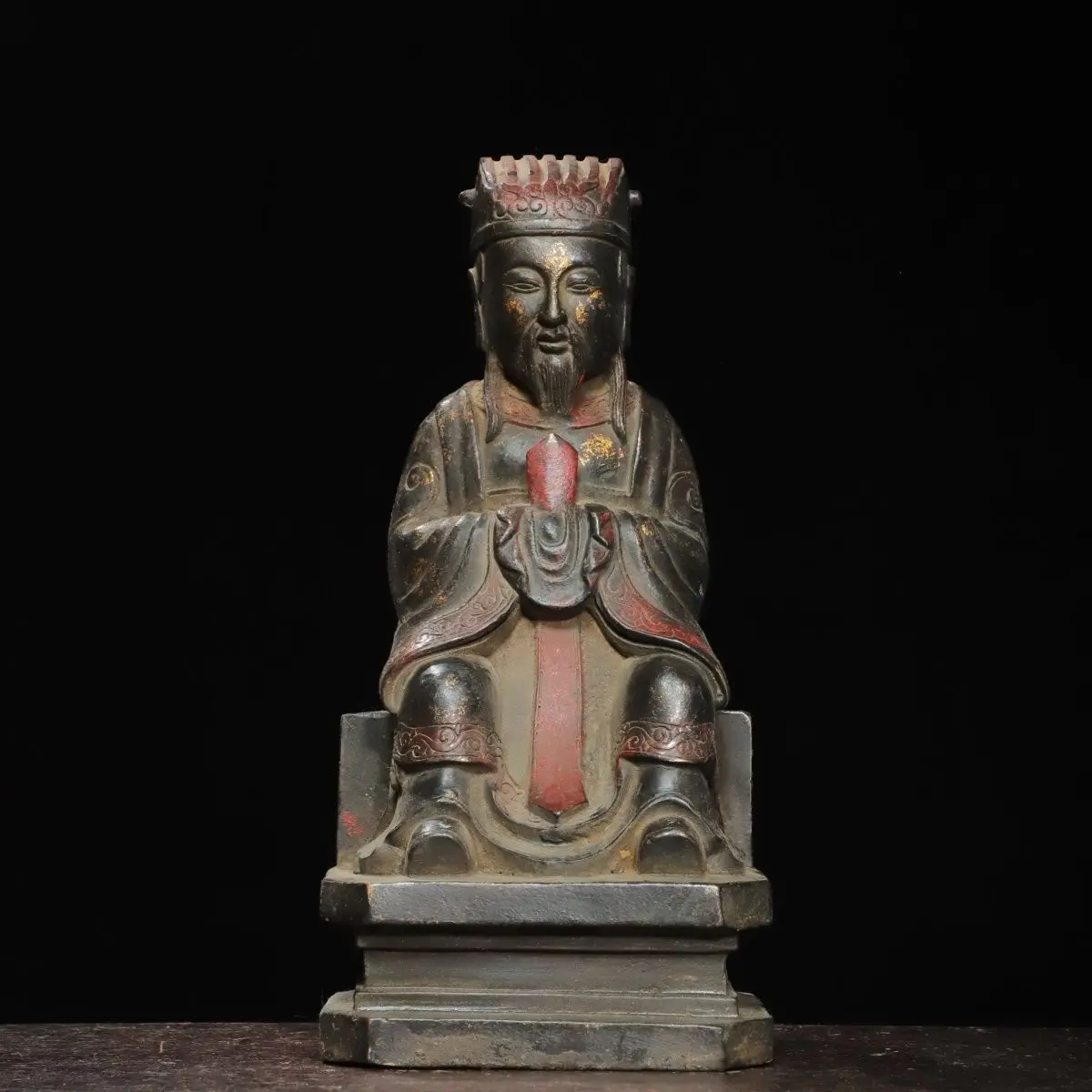 Copper, Tuojin [Civil Officer] Height 25 cm Width 12 cm Thickness 10 cm Weight 1.3 kg