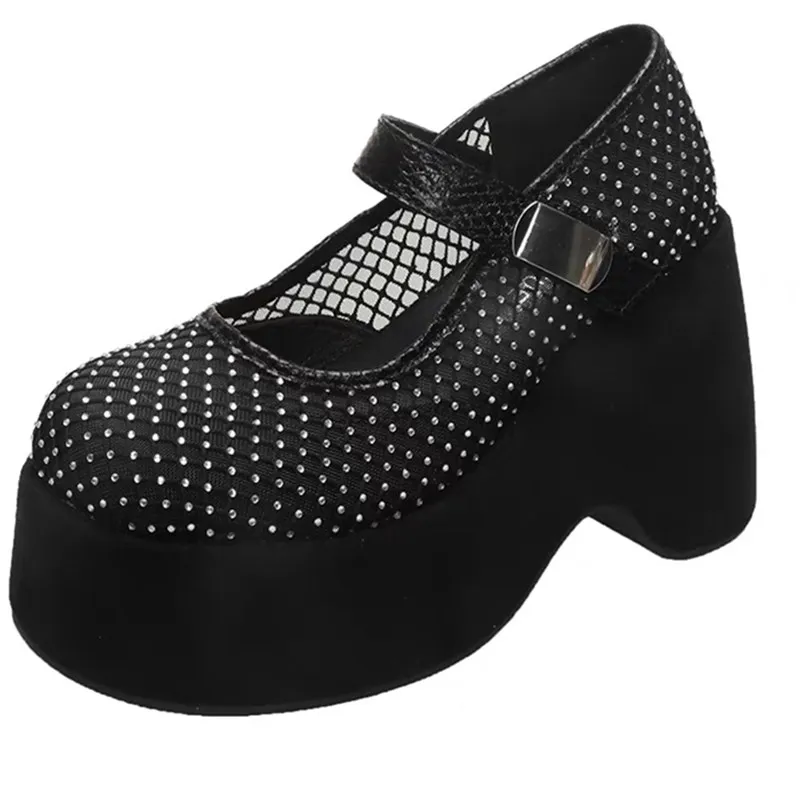 

Дышащие тапочки на массивном каблуке 11 см, сандалии на платформе, летние женские туфли на высоком блочном каблуке, лоферы, сандалии