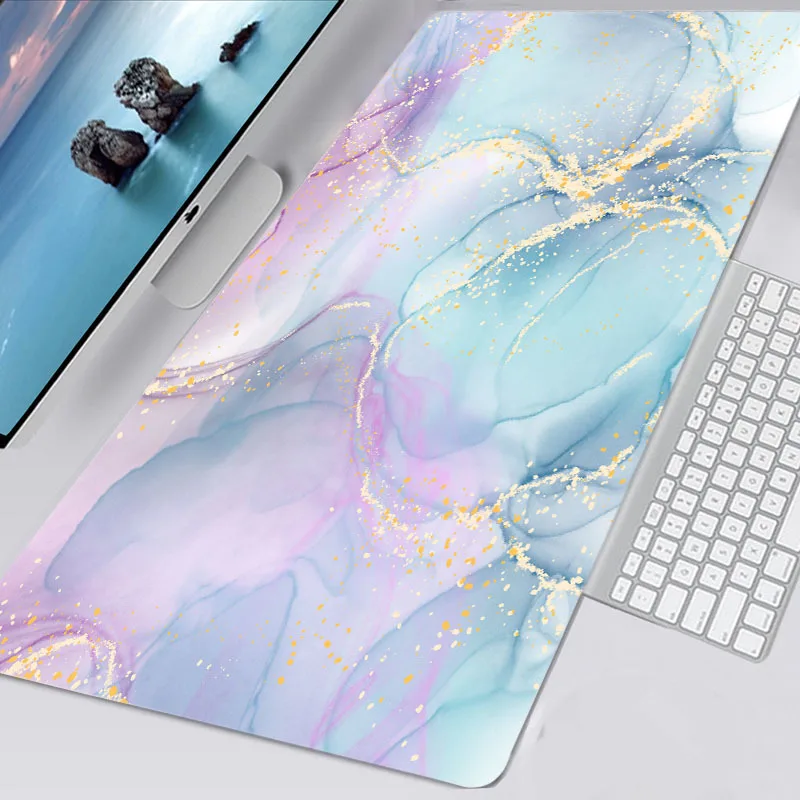 Mousepad Komputer Baru XXL Mousepad Keyboard Pad Mouse Mat Mode Marble Gamer Lembut Kantor Karpet Meja Mat Desktop Mouse Pad