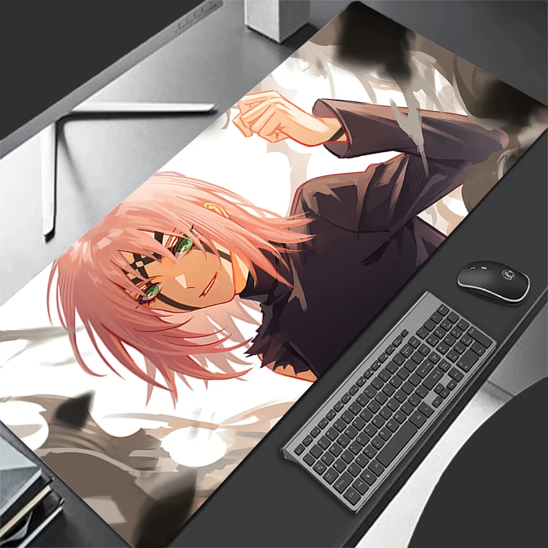 Rosa flores de cerejeira mouse pad portátil kawaii japão anime menina mousepad n-narutos sakura h-haruno teclado tapete de mesa de jogos de computador