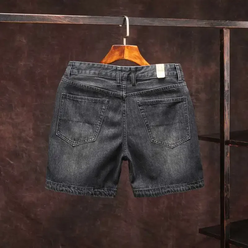 

Short Jeans Pants for Men Slim Very Micro with Pockets Skinny Man Denim Shorts Stretch Thin Cut Sale Emo Vintage Xxxl Jorts Rude