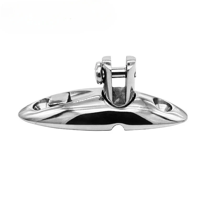 Low Price Stainless Steel New Marine Hardware Boat Deck Swivel Hinge Mount 360 Degree Bimini Top Fitting 81MM 90MM